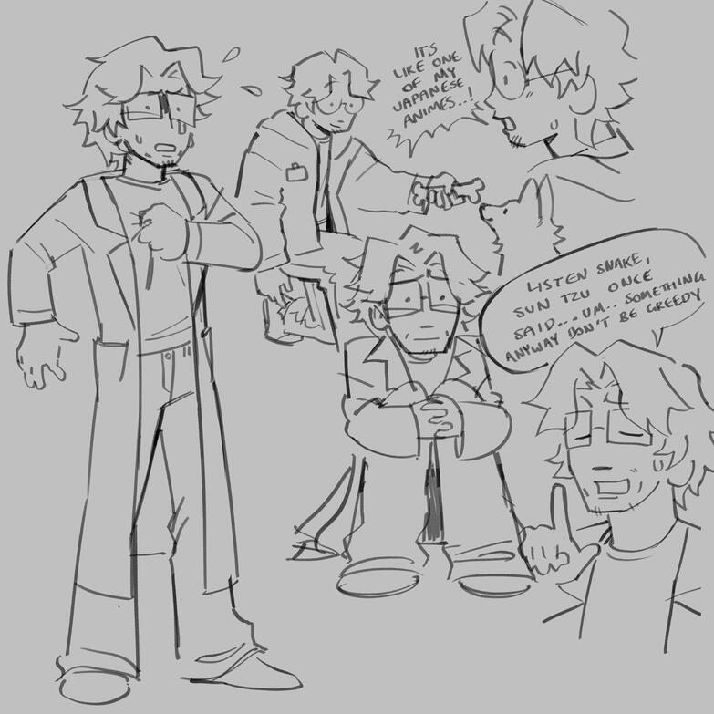 fanart of otacon from mgs