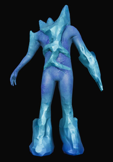 crystal zombie - front view
