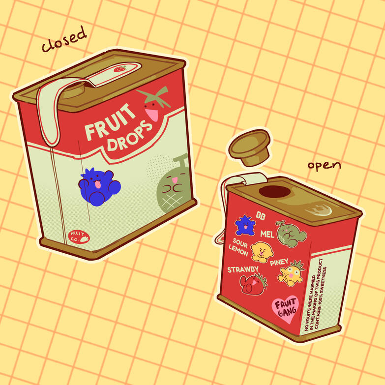fruit drop concept art