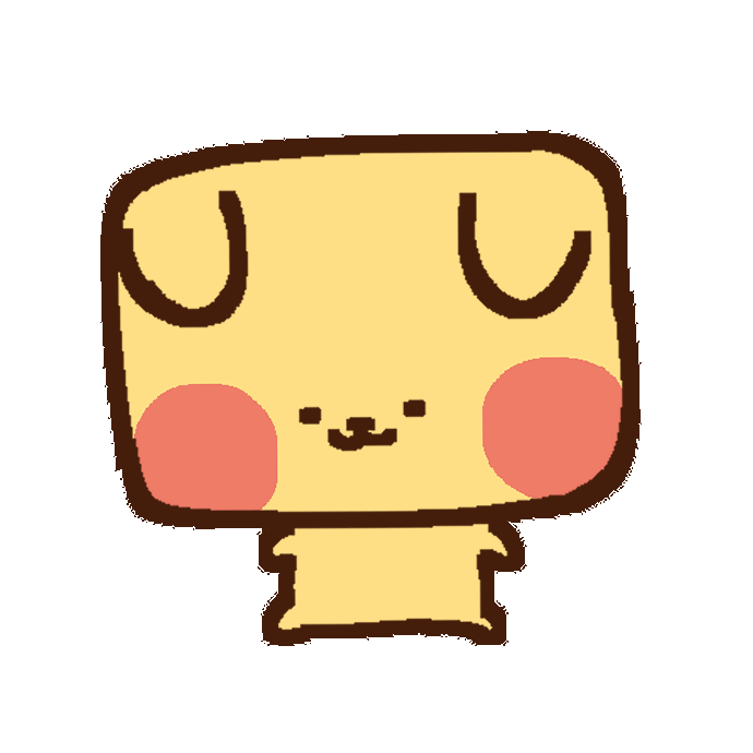 looping gif of my oc clover, spinning as if in a microwave but faster