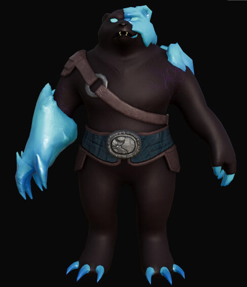 thijs, corrupted bear warrior - front view